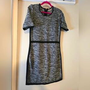 Banana Republic Black Marled Body Con Sweater Dress - L